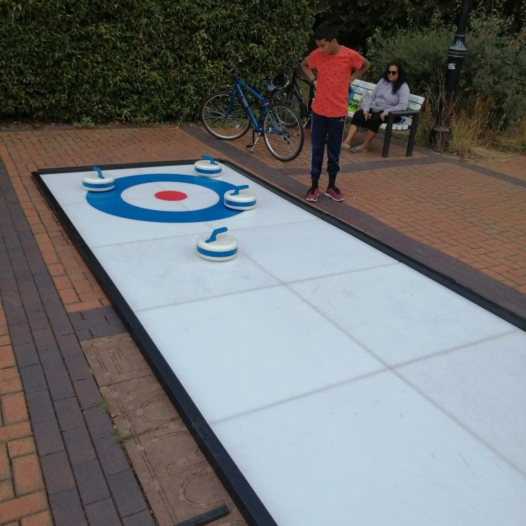 Our Big Impact Curling lane hired by the local Council in order to for members of the public to have a go for free.
