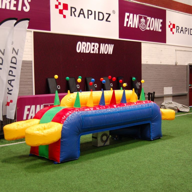 Balls in the air with our Inflatable Hoverball game.