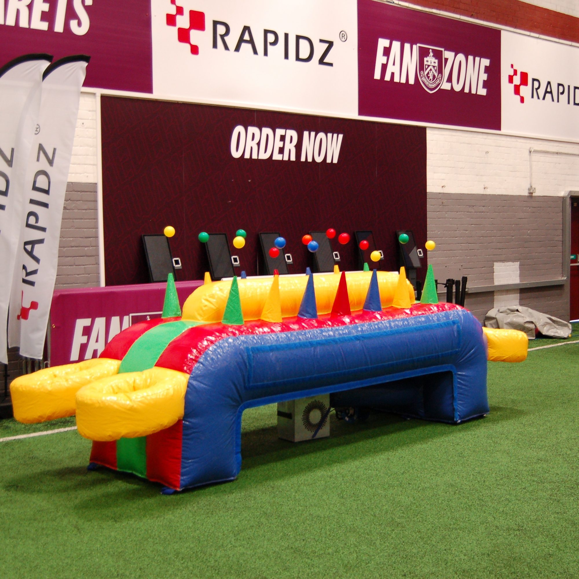 Balls in the air with our Inflatable Hoverball game.