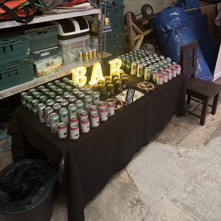 The essential drinks table!