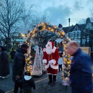 Christmas Arches with our Father Christmas