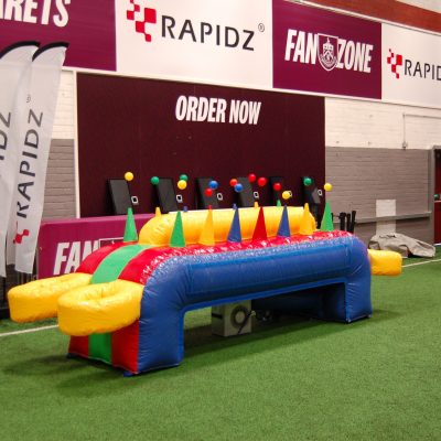 Balls in the air with our Inflatable Hoverball game.